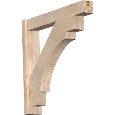 Ekena Millwork Merced Block Smooth Outlooker, Douglas Fir, 5 1/2"W x 30"D x 30"H OUT06X30X30MRC05SDF